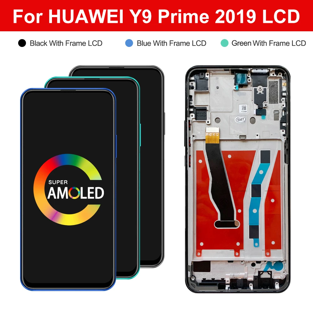 Оригинальный дисплей 6 59 дюйма для Huawei Y9 Prime 2019 / P Smart Z ЖК-дисплей Honor 9X (глобальная