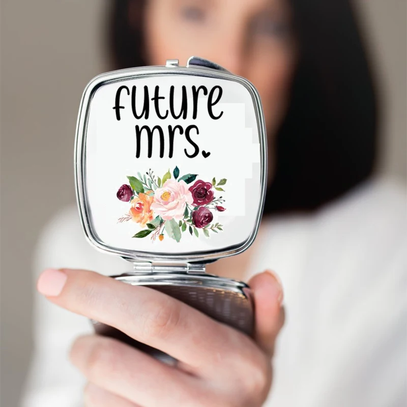 

Компактное зеркало Future miss to mrs для свадебной вечеринки, для свадьбы, помолвки, девичника, девичника, украшение для вечеринки, подарок
