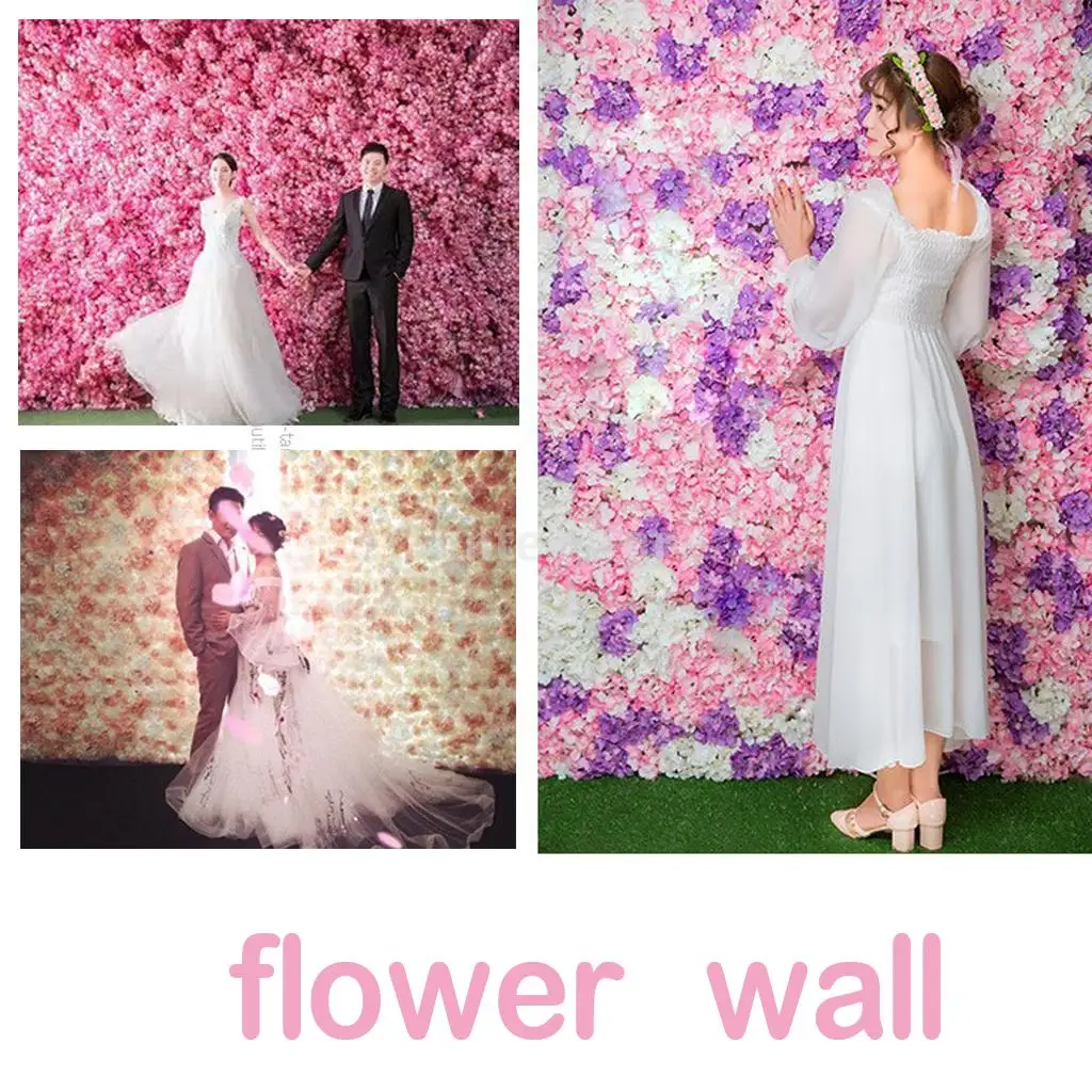 Свадебные цветочные искусственные шелковые стеновые панели для свадебных