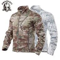 winter military fleece jacket men soft shell tactical wearproof army camouflage coat airsoft mountaineering cycling windbreakers