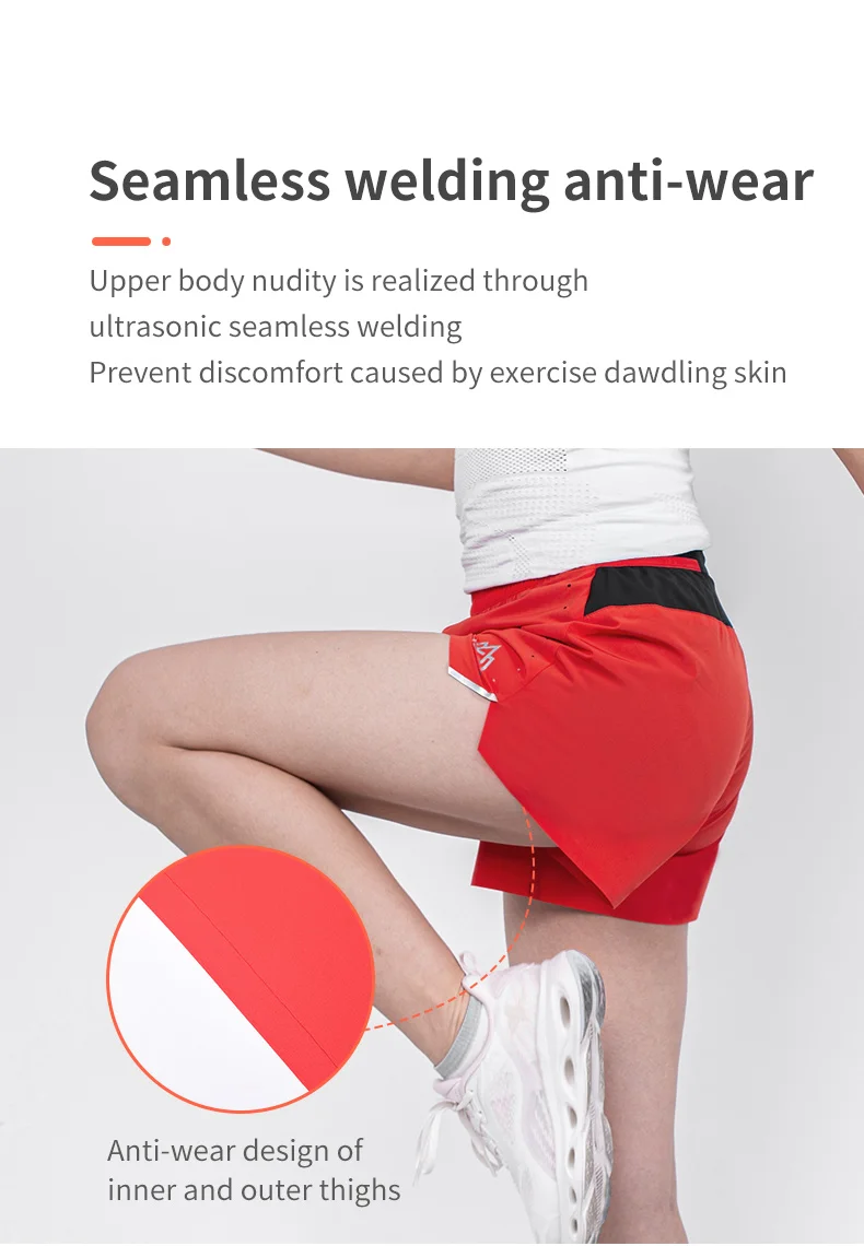 Ультралегкие спортивные шорты AONIJIE быстросохнущие женские с карманом для