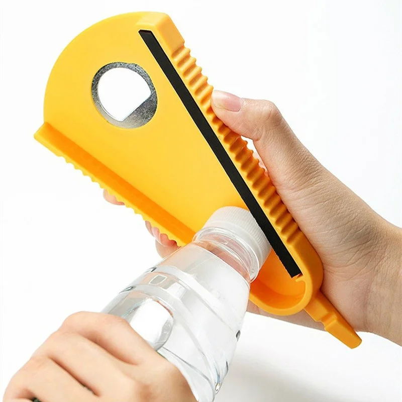 Многофункциональная открывалка для бутылок баночка с крышкой легко