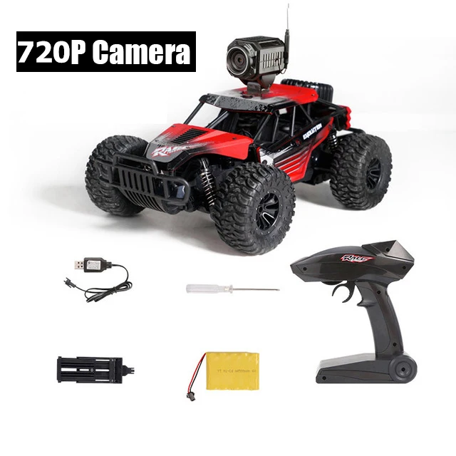 Red 720P Camera Радиоуправляемая машина с камерой HD Машина Радиоуправляемая радиоуправляемая внедорожник 2,4G машинка с дистанционным управлением 4 колеса высокоскоростная электрическая машина каррос багги игрушки - Цвет: Red 720P Camera