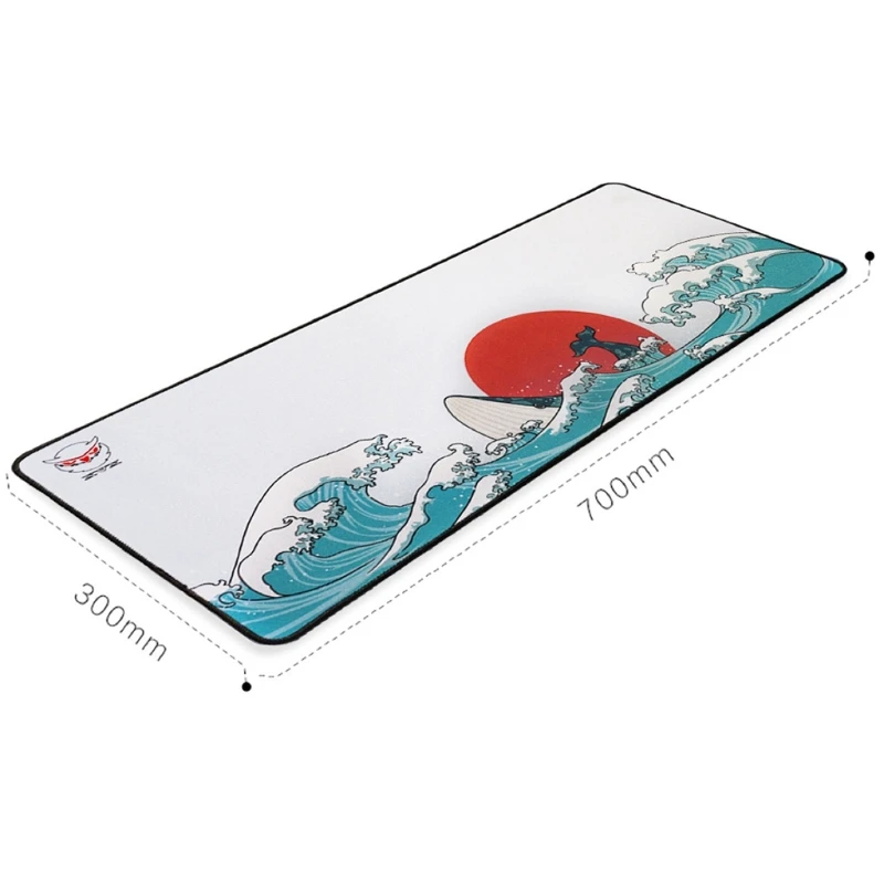 

Gaming Mouse Pad Oversized Keyboard Pad For Office Computer Toptop Lock Edge Thickening Coral Sea Theme Durable