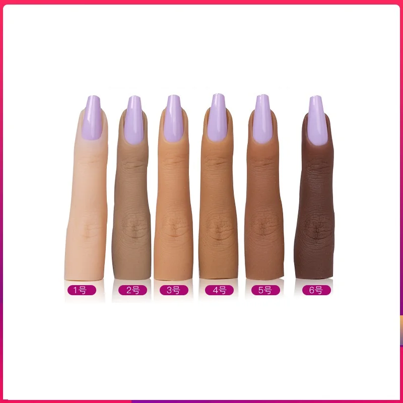 

Силиконовый женский манекен для практики маникюра, подвижные ногти и гибкий изгиб