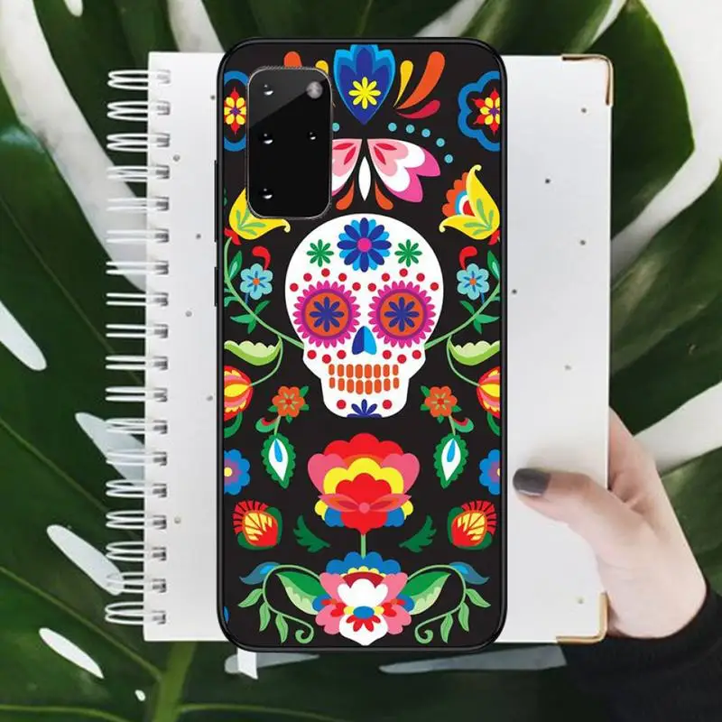 

Mexican Skull Girl Tattooed Art Phone Case For Samsung galaxy S 7 8 9 10 20 edge A 6 10 20 30 50 51 70 note 10 plus