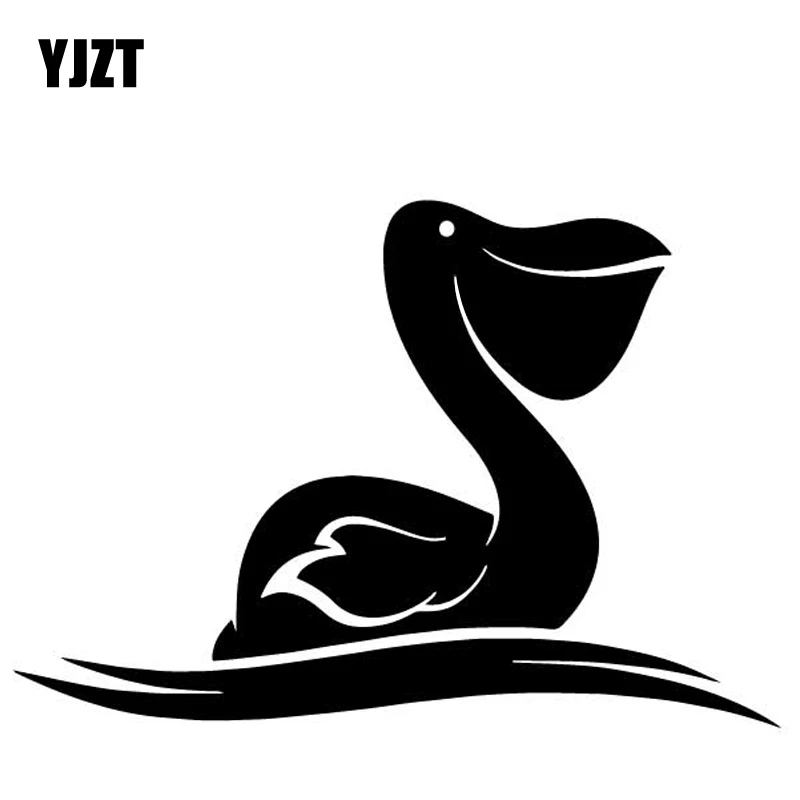 

YJZT 16,3 см * 11,2 см декоративный узор Cormorant, Виниловая наклейка, автомобильные наклейки в багажник, черный/серебряный цвет