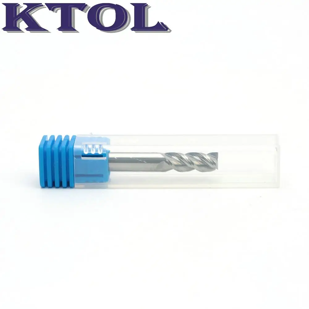 

16*45*100mm 3 Flute Milling Cutter Aluminium CNC Router Bit 5pc Tungsten Solid Carbide Metal Aluminum CNC End Mill Cutting Tools