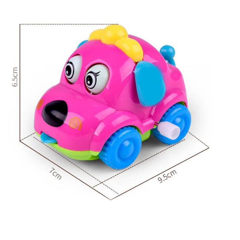 1 шт. красочные пластиковые милые Мультяшные собаки автомобильные заводные цепи