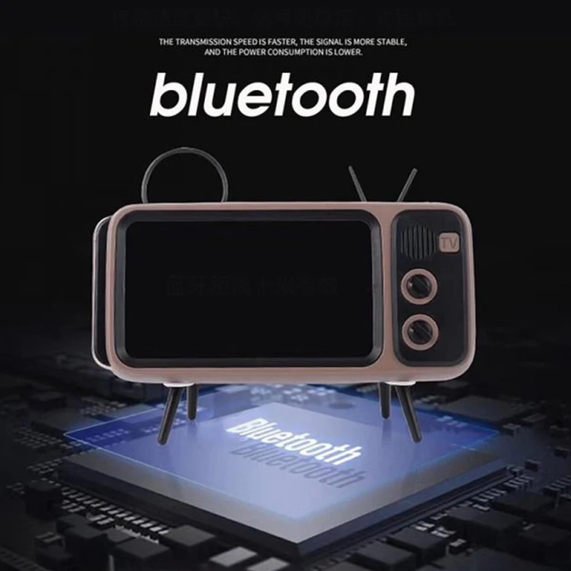 Держатель для телефона в стиле ретро 2 1 портативный беспроводной Bluetooth динамик с