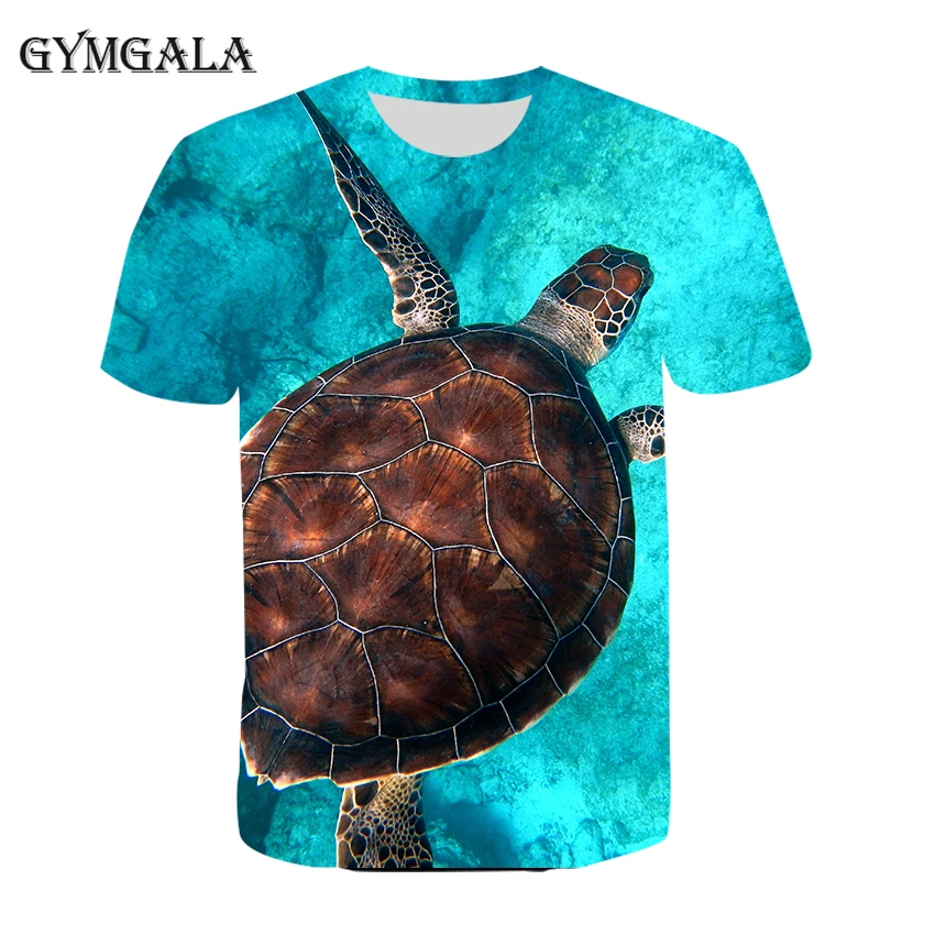 

European and American men's and women's summer children's T-shirt 3D custom animal pattern loose casual fashion baby T-shirt