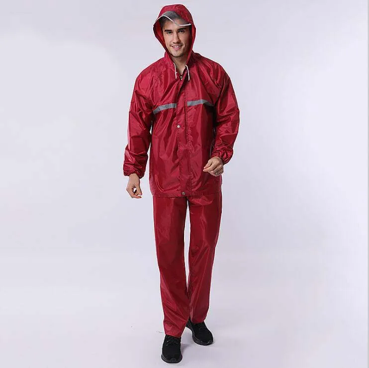 Бесплатная доставка дождевик для взрослых раздельный походов на открытом