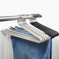 stainless steel pants hanging rack scarf trouser hanger metal non slip no trace hangers for saving space in the closet organizer