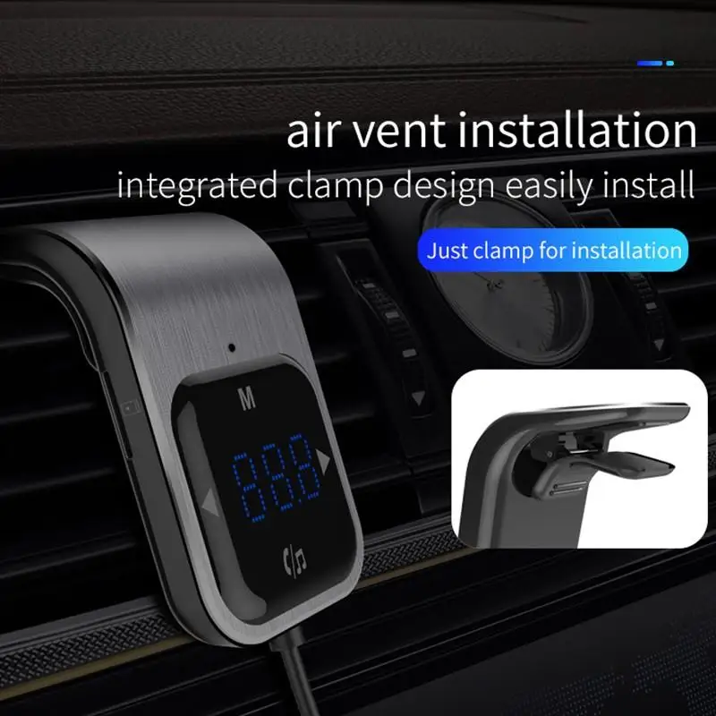 2 цвета Bluetooth Handfree Автомобильный FM трансмиттер светодиодный двойной USB