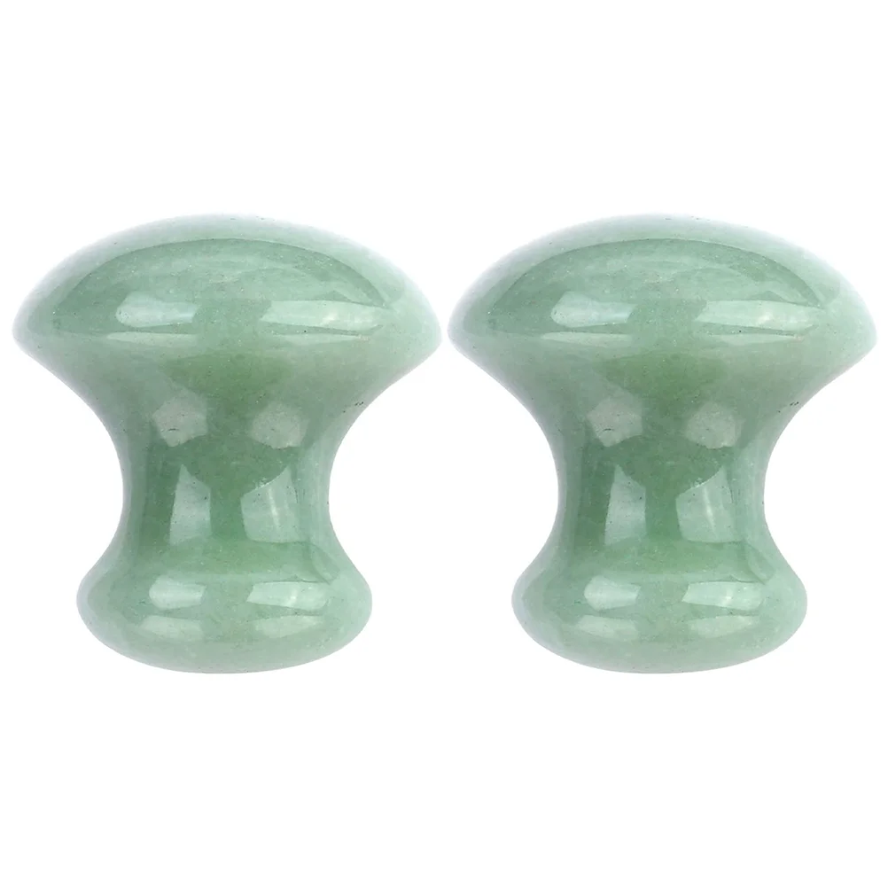 

2Pcs Mushroom Shaped Massaging Boards Facial Massagers Beauty Tools (Green)
