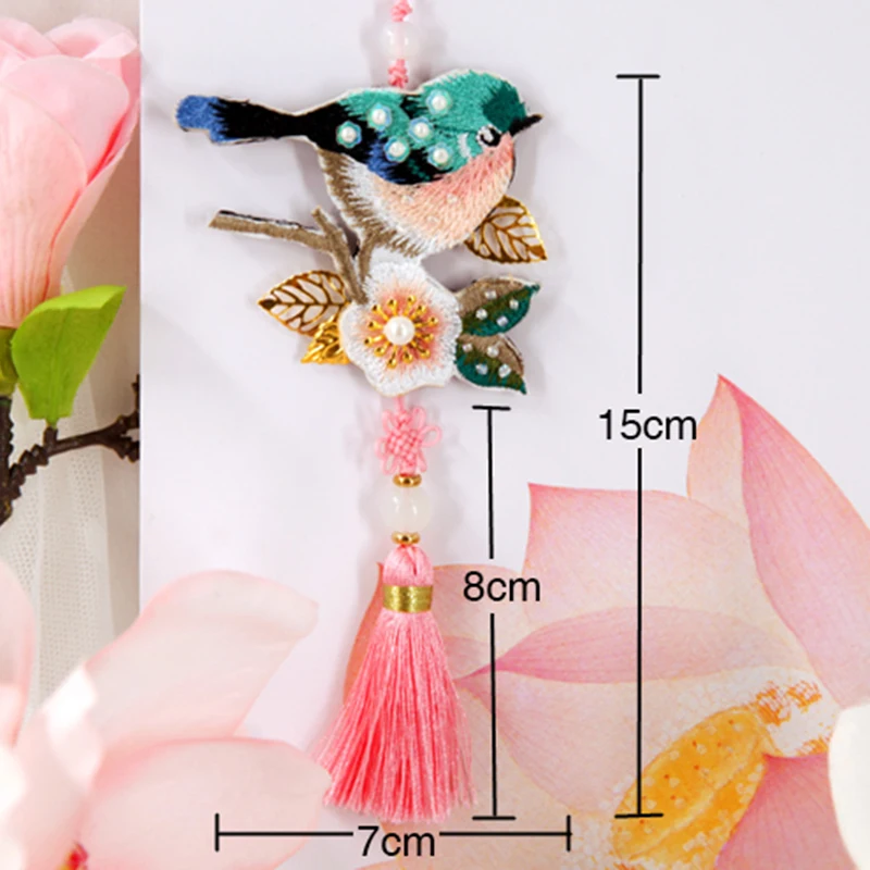 DIY Ремесло Набор для вышивания птица кулон в китайском ретро стиле материал