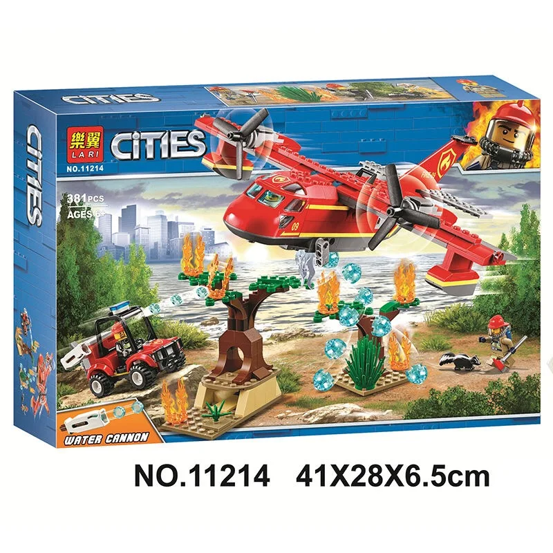 Для Lepins City Series 60216 60215 60212 60110 городская пожарная команда модель пожарной станции