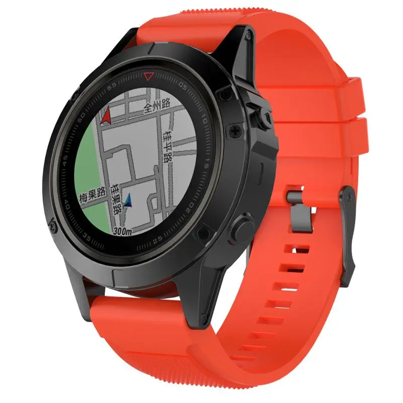 Силиконовый ремешок для Garmin Fenix 6X/5X/3 HR/D2 браслет спортивные умные часы