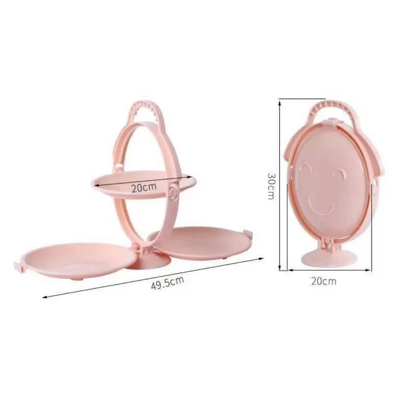 

Creative Folding Fruit Wedding Candy Plates Dish Dried Fruit Folding Snack Food Plate Plastic new30