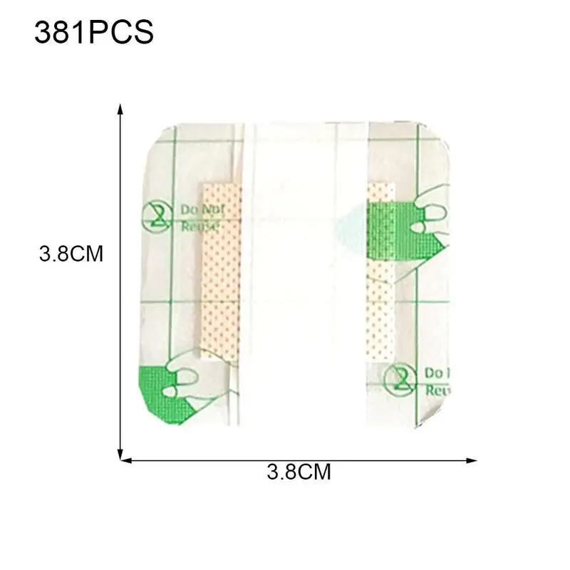 

50pcs 38*38mm Square Band-aid Waterproof Large Medical Sterile Bandage Transparent Dressing Tape Breathable Paste Wound Nav X9U9