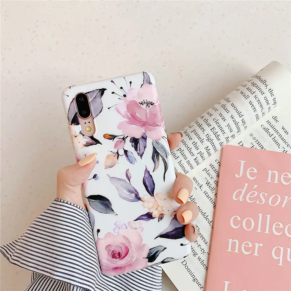 6 Роскошный цветочный чехол для huawei mate 30 20 P20 Lite P30 Pro Чехол Силиконовый мягкий TPU чехол для телефона s для huawei P30 облегченный задний Чехол - Цвет: 6