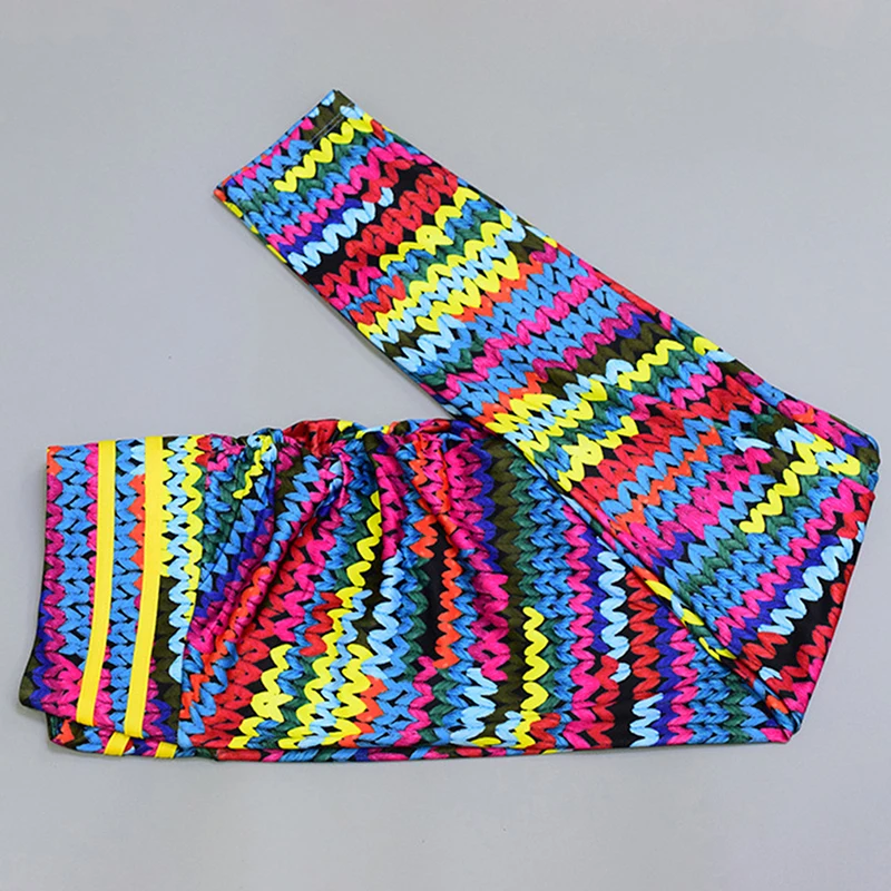 

Fashion Sexy Fitness Pants Hot Sale Women Colored Leggins Woolen Printed Leggings Slim Multicolor Trousers Femme