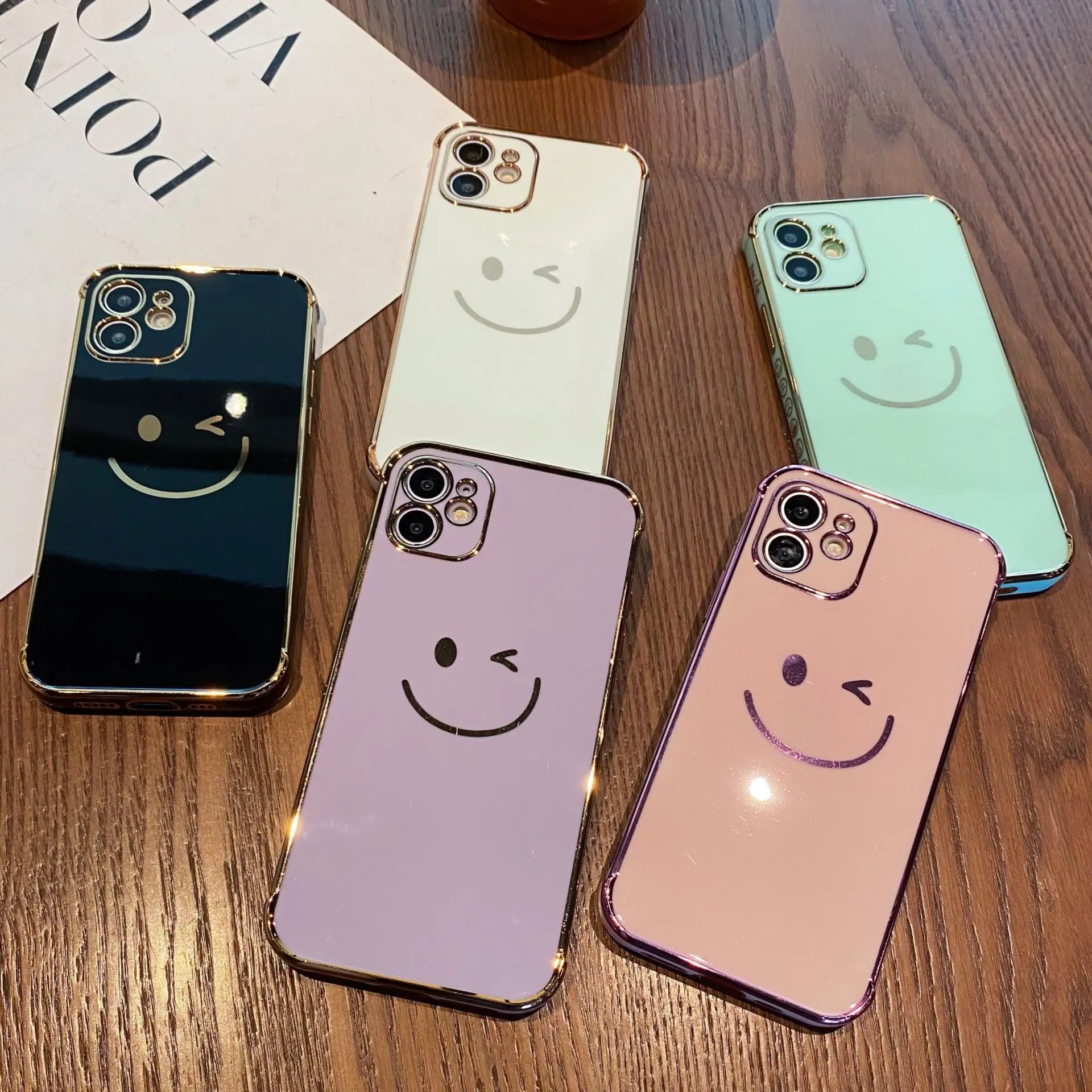 

Cartoon Smile Face Phone Case for IPhone 12 11 Pro X XR XS Max 12 Mini Iphone 7 8 Plus SE2020