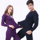 Комплект нижнего белья из 2 предметов для мужчин и женщин, теплое термобелье для мужчин и женщин, зимняя одежда размера плюс, L-xxxl