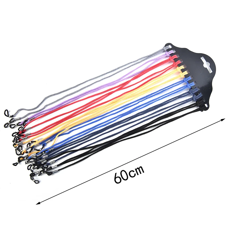 

12pcs/Lot Multicolor Nylon Glasses String Cord Holder Sunglasses For Tavel Eyeglasses Lanyard Neck Rope Strap