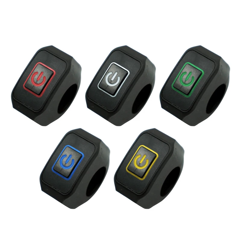 

Mtsooning 22 мм мотоциклетный руль переключатель кнопка для моментального входа для мотоцикла Водонепроницаемая кнопка переключателя управлен...