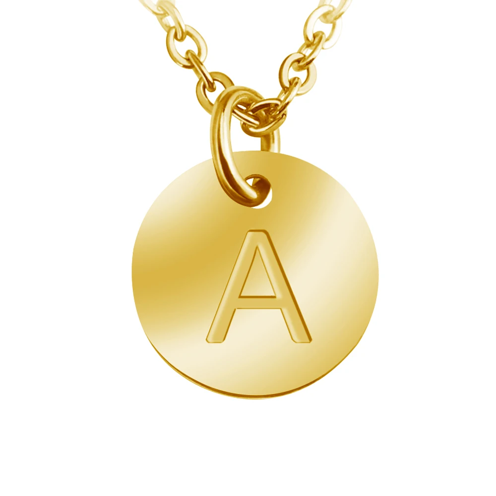 Подвеска MYLONGINGCHARM из розового золота A-Z пробы 12 мм 26 шт. глубокая гравировка