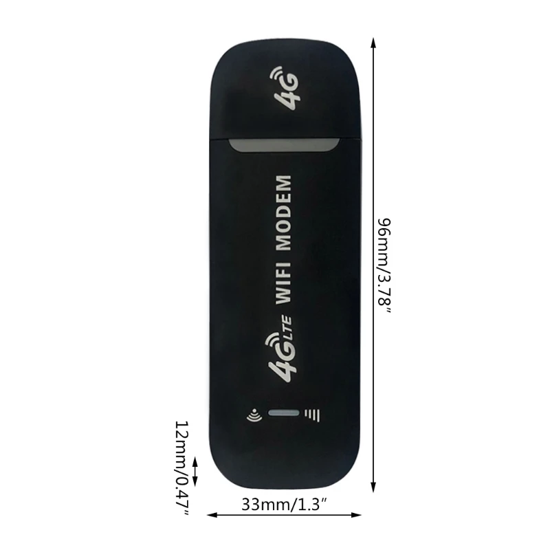 

T3LB 4G LTE USB Modem, Wireless USB Network Adapter WiFi Router Network Hotspot Support 4G for PC Desktop Laptop 150Mbps