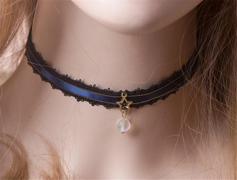 Ожерелье в стиле &quotЛолита&quot милое кружевное короткое ожерелье принцессы с