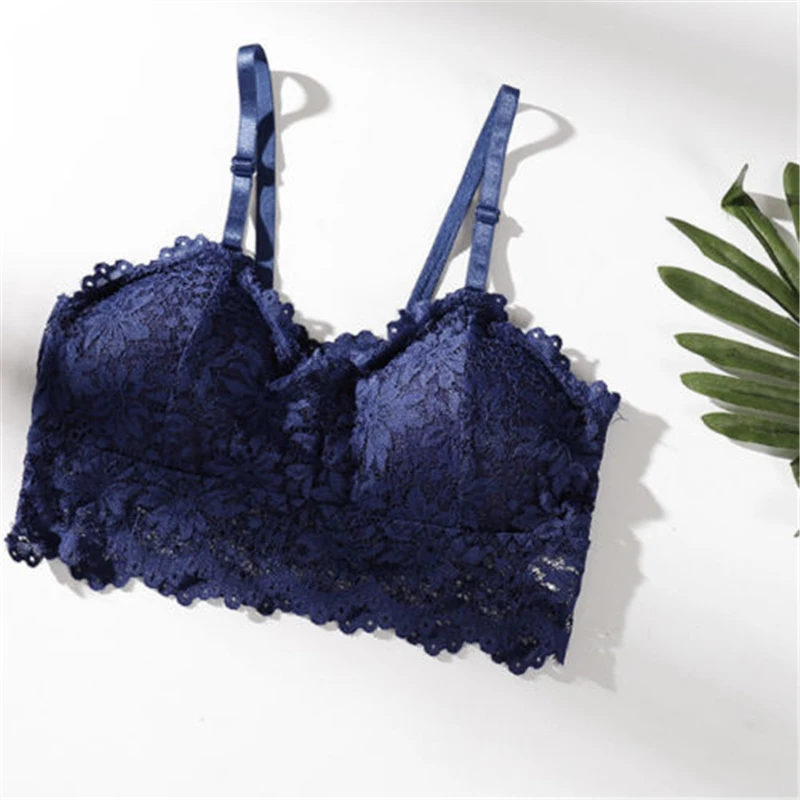 

New Seamless Bra Strappy Stretch Padded Bras For Women Ladies Crop Tank Top Bralette One Size Solid Sexy Bra Casual