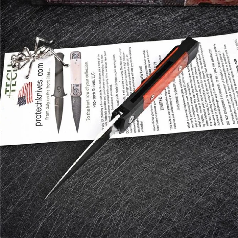 OEM Pro Tech Godfather 920 Стороннее вмешательство Ручка из космического алюминия 6061-T6 с острым лезвием из стали 154 см для кемпинга, выживания на кухне и ЕЖД инструмента.