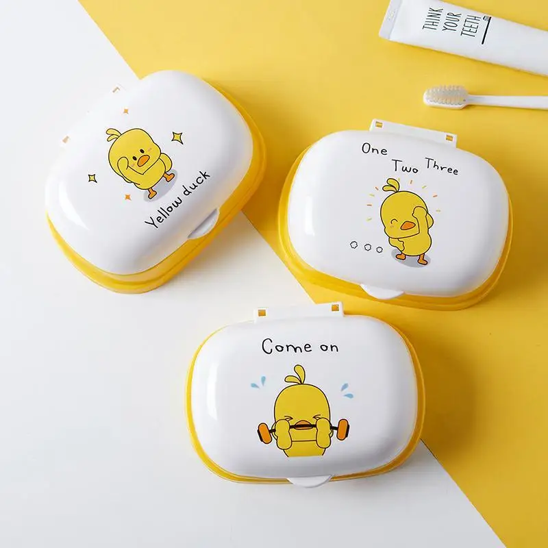 

Коробка для мыла детская с крышкой и мультяшным рисунком