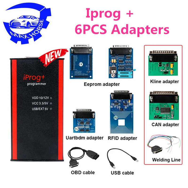 Программатор ключей Iprog + Pro v77поддержка сброса подушек безопасности коррекции