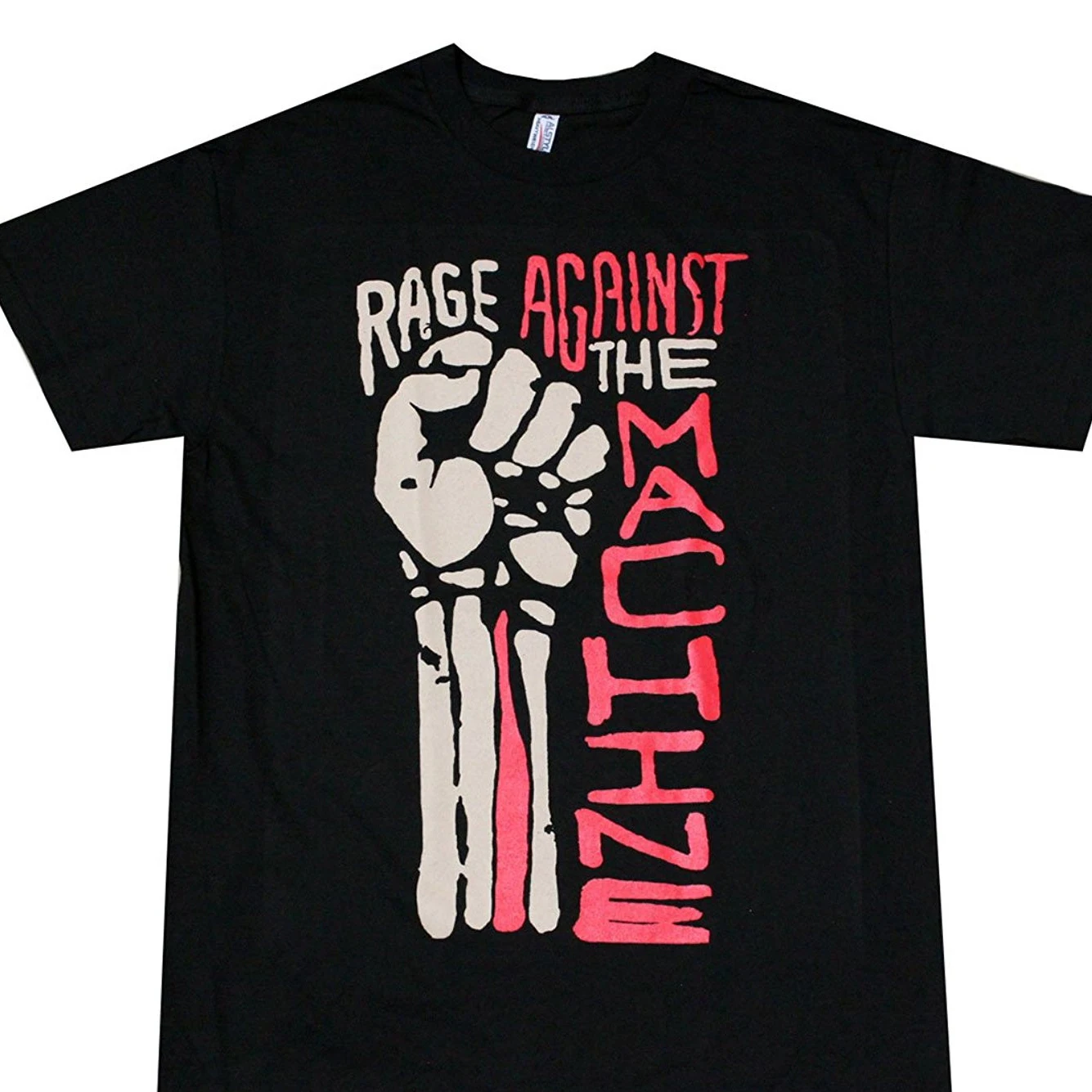 2017 новая мужская футболка с коротким рукавом Rage Against The Machine Fist Мужская черная |