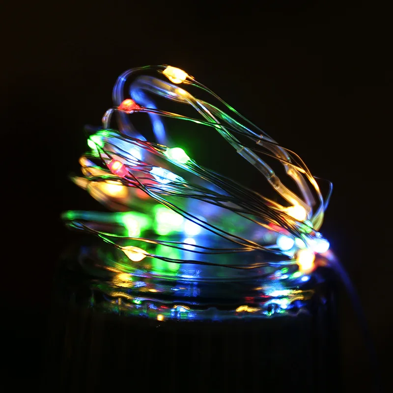 Светодиодная гирлянда с медной проволокой светильник для дома Рождества свадьбы