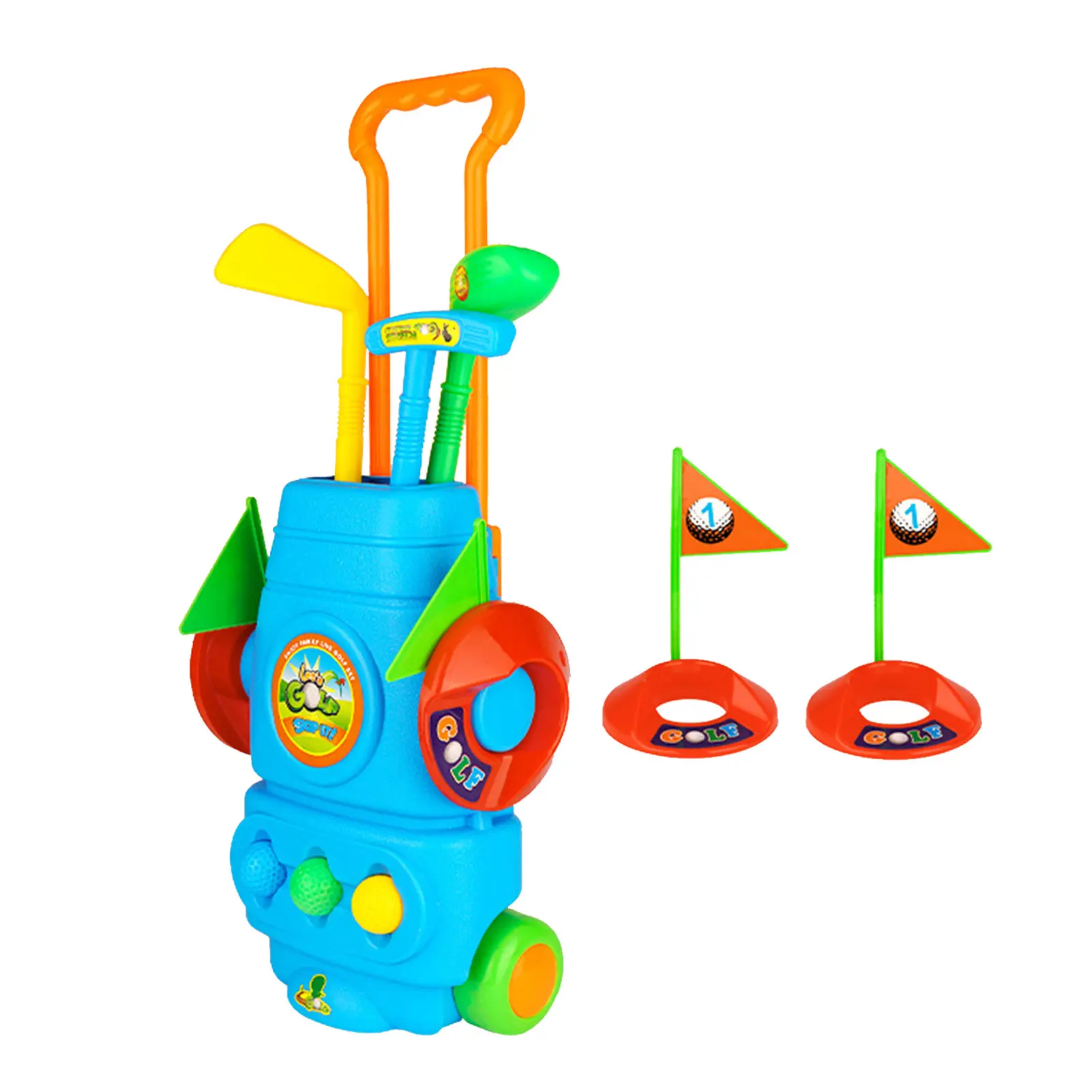 

Toddler Golf Toy Kids Golf Club Set With 3 Golf Sticks 3 Balls And 2 Practice Holes Outdoor Sports Toys Gift For Boys Gorgeous
