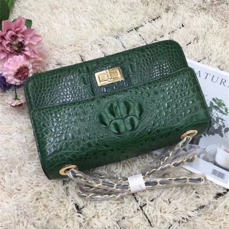 Модный шикарный дизайн 100% натуральная кожа аллигатора Женский вечерний кошелек