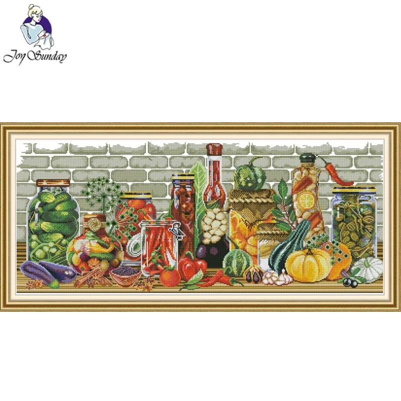 Набор для вышивки крестиком Joy Sunday все виды овощей крестиком| |