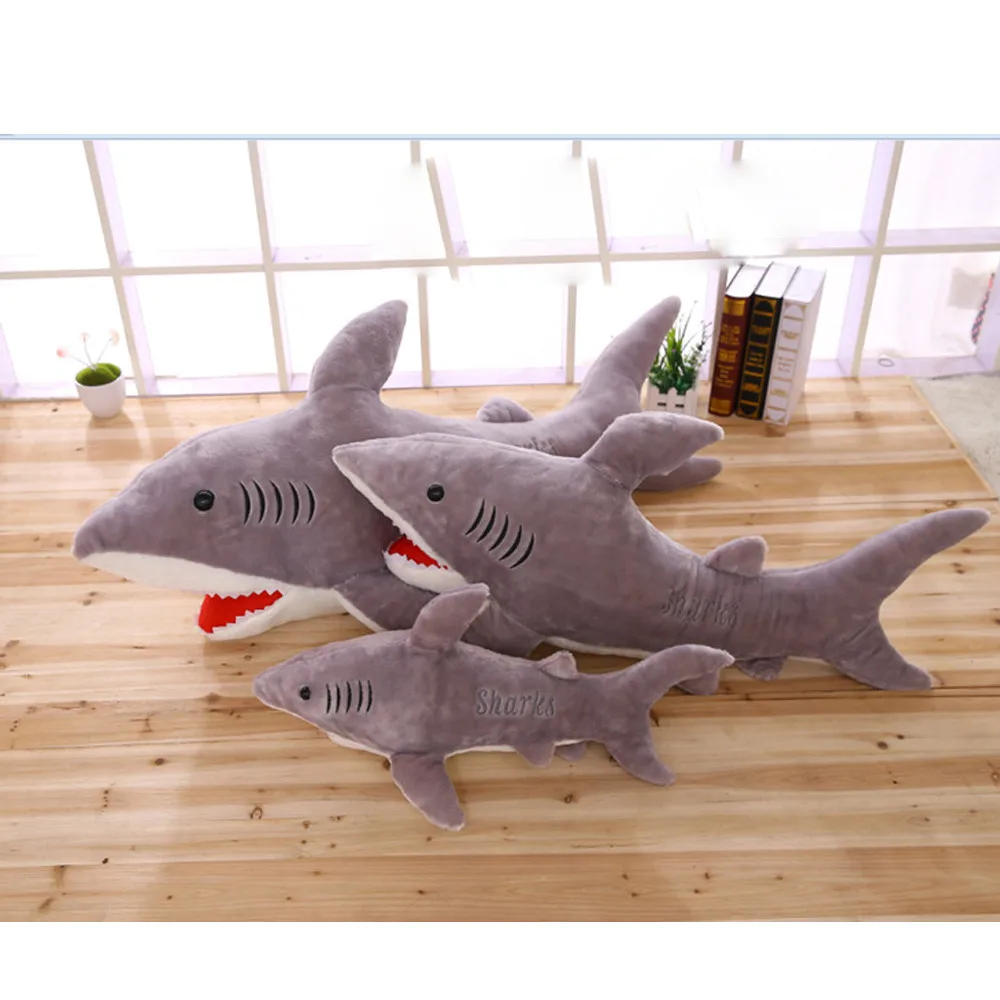 Плюшевые игрушки в виде животных мягкая детская подушка с морскими челюстями