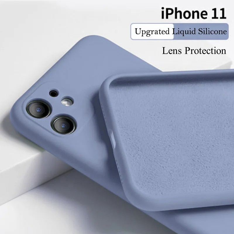 Мягкий карамельный цвет чехол для телефона iPhone 11 Pro Max жидкий силиконовый Полный