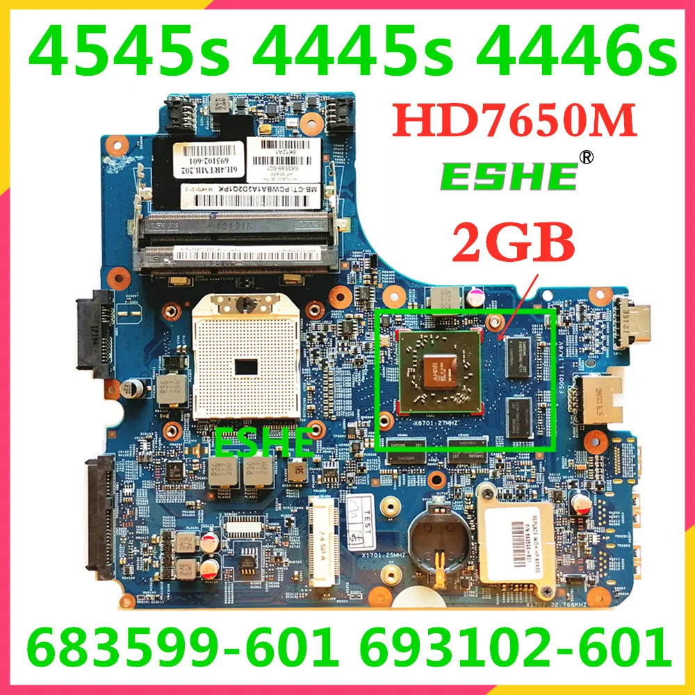 Материнская плата для ноутбука HP Probook 4540S 4545S 4445S 4446S 683599-601 693102-601 11242-1 48.4SM01.011 216-0833002 100% проверена и работает.