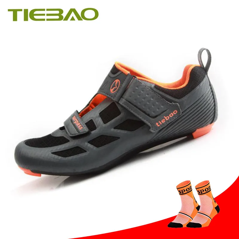 socks with 1815 O Tiebao sapatilha ciclismo велосипедная обувь для триатлона Мужская дышащая обувь для шоссейного велосипеда суперзвезда спортивная обувь для верховой езды - Цвет: socks with 1815 O