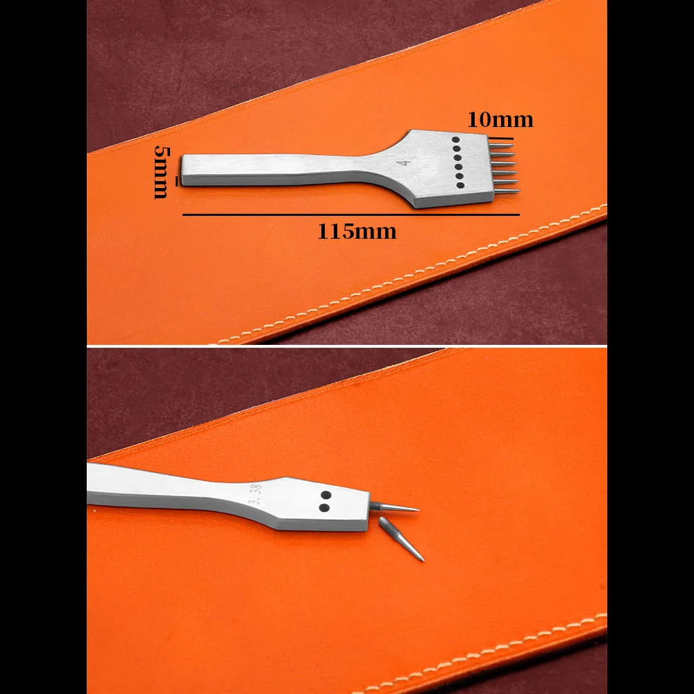 Отверстие для кожевенного ремесленный круглый зубило со съемной головкой | Дом и