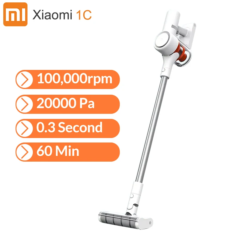 Xiaomi Mijia 1C пылесос ручной беспроводной палка пылесос портативная, для ковра пылеуловитель Циклон всасывания автомобиля