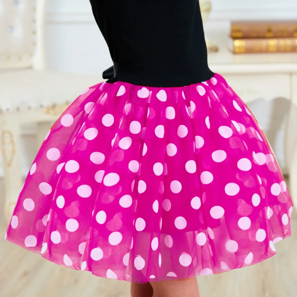 Детское платье-пачка в горошек с повязкой на голову | Детская одежда и обувь