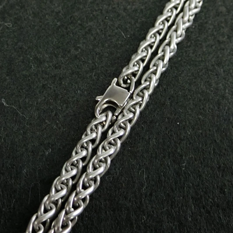 Anti-Sensitive 99.9 Pure Titanium Chain Hip Hop Stylish Japan and South Korea Necklace, Casual Hipster Punk Personality